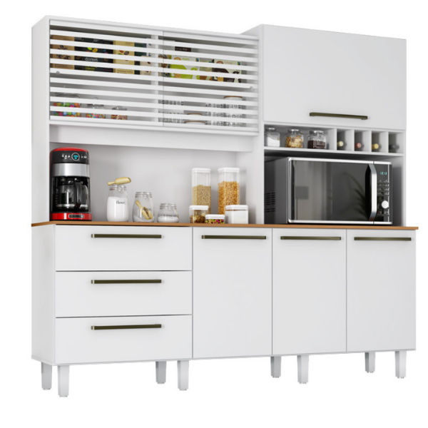 Mega Kitchen Kit 6 Doors 3 Drawers White