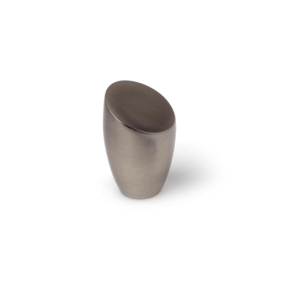 Cabinet knob angle brushed nickel finish 19mm rei