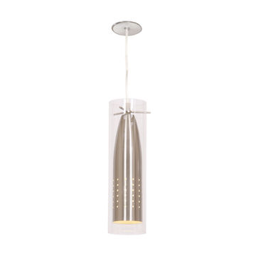 Cord Pendant with Clear Glass  1 x 40W