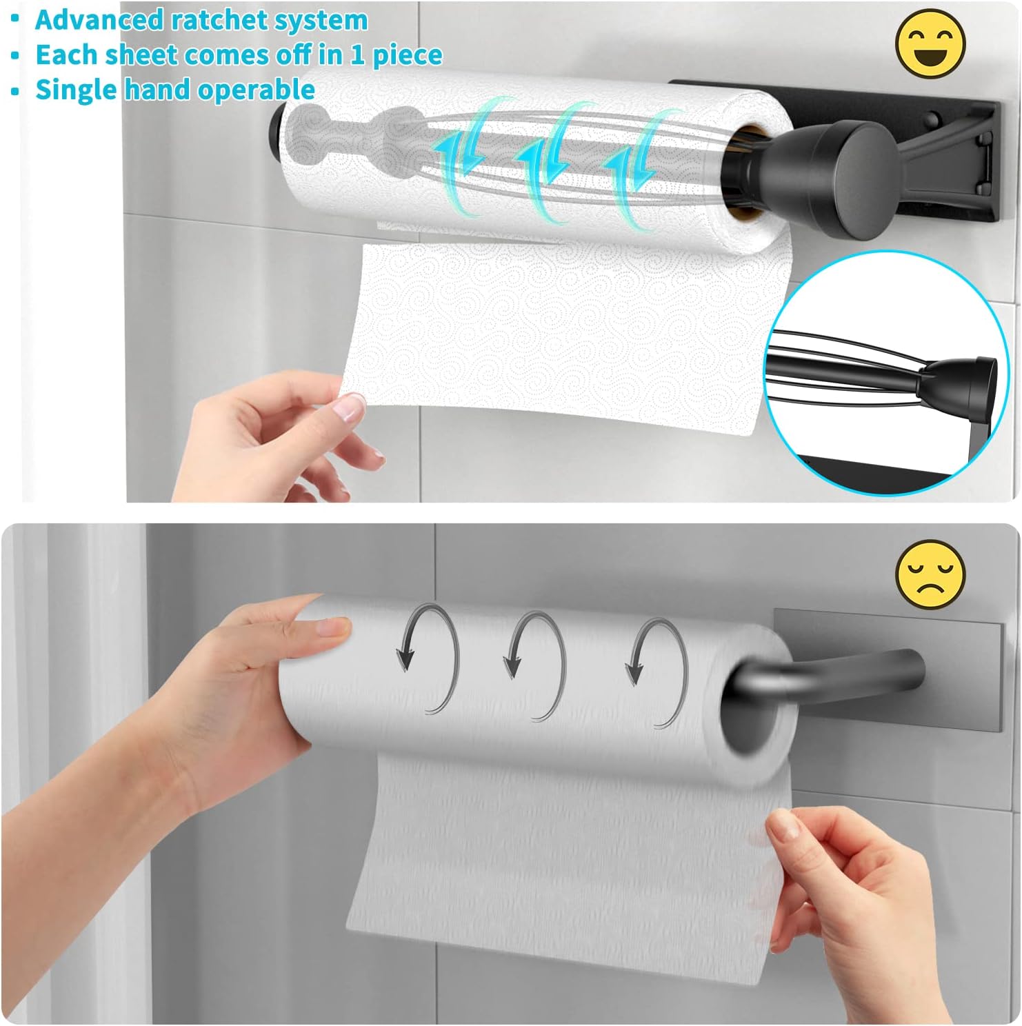 Wall Mounted Kitchen Paper Roll Holder - Fine Living