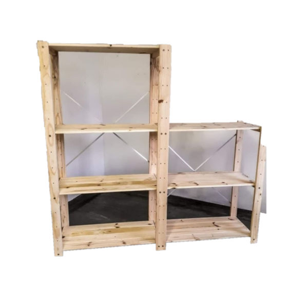 2-Bay Shelving Unit DIY kit L-Shape