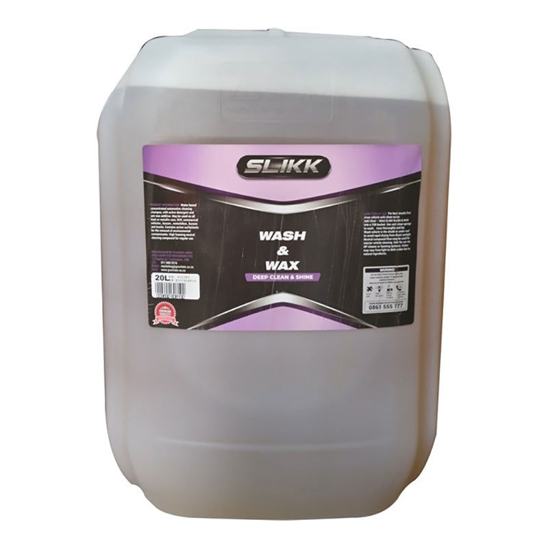 SLIKK Wash & Wax Car Shampoo 20 Litre