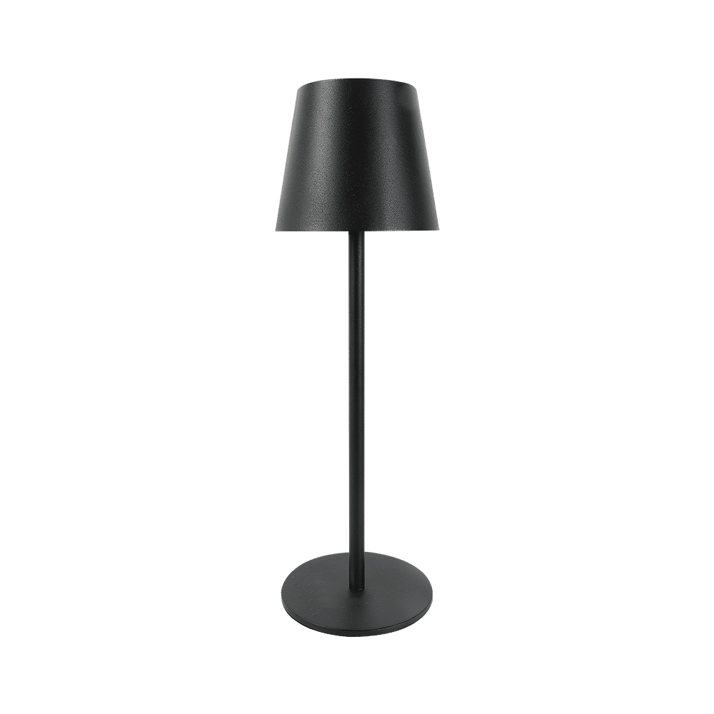 RECHARGEABLE BLACK TABLE LAMP CCT ADJUSTABLE DIA100X365MM