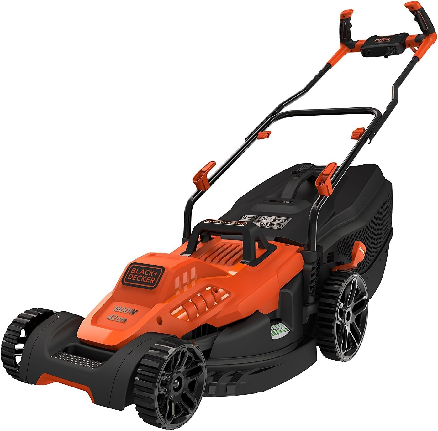 Black & Decker 42CM 1800W Mower with Bike Handle| BEMW481BH-QS