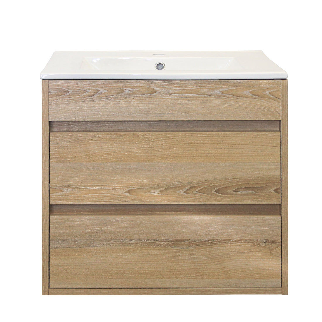 Stylo deluxe | Double Drawer Floating Bathroom Vanity Cabinet | Washed Shale