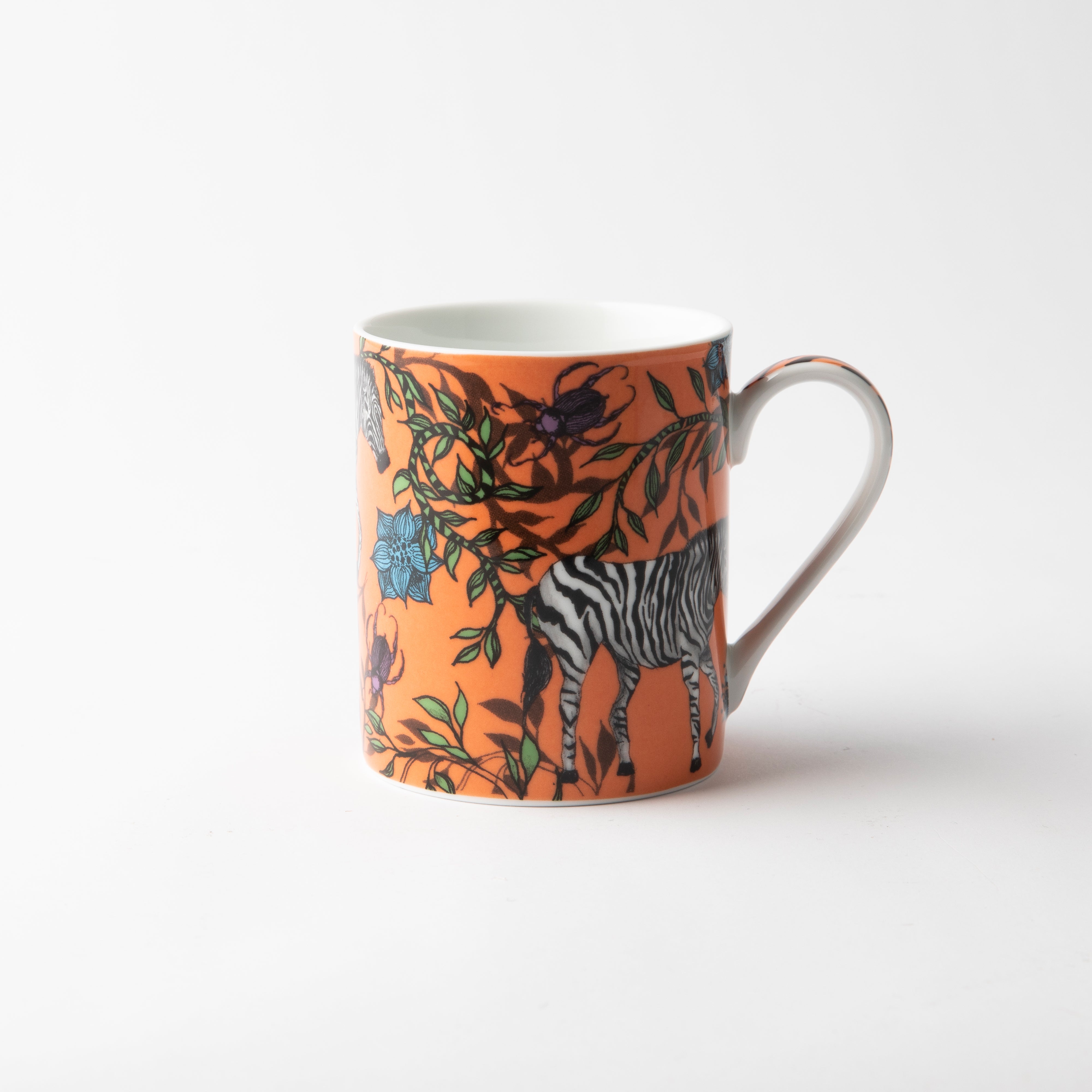 OMADA - Zebra Orange Coffee Mug Set of 4