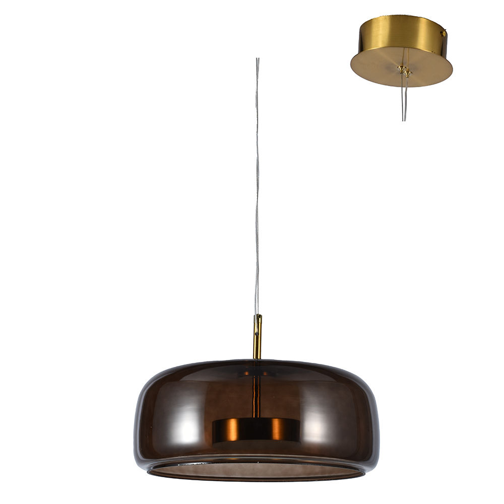 The Pillbox Pendant Coffee LED 6w