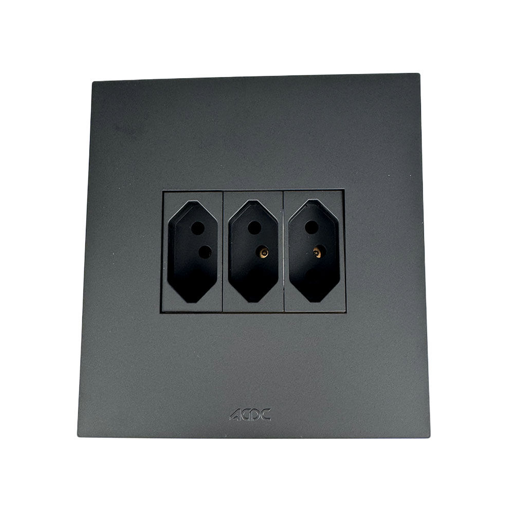 ACDC - Black Orion Triple N-Type Socket Outlet (Pre-Assembled)