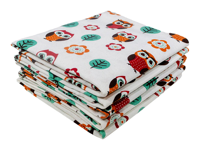 Multipurpose, Easy Fit, Absorbent Kitchen Towel - Design 2784 - 045x070cms - (05 Pc Pack) - Owles & Trees