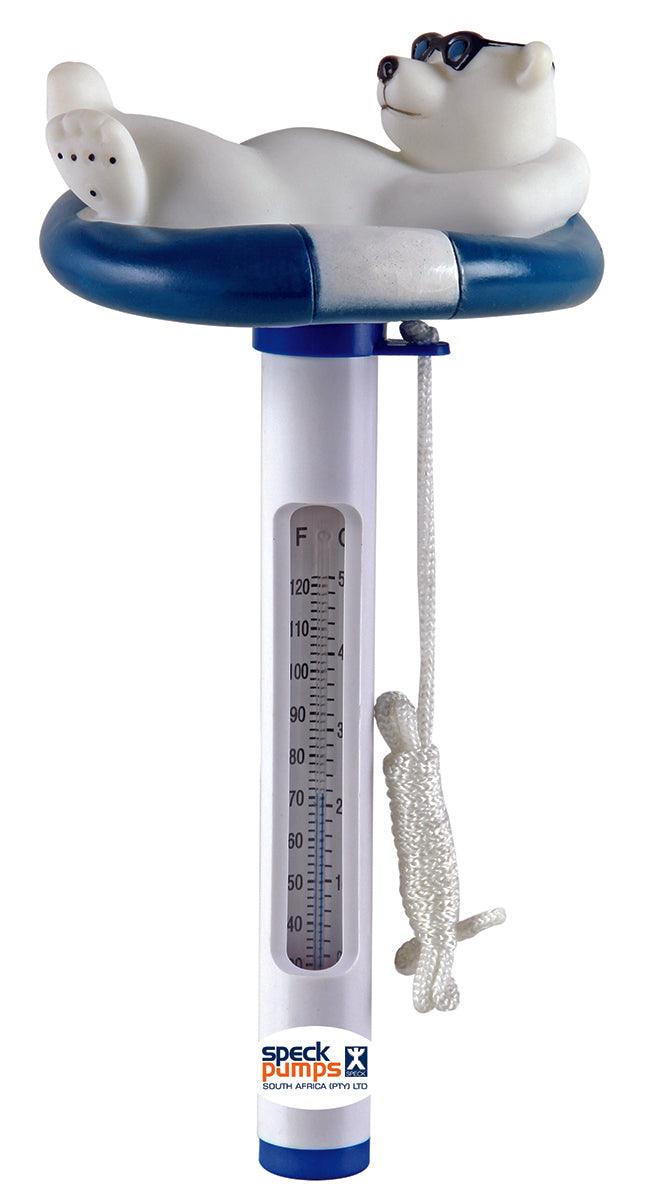 Speck Bear With Glass Thermometer