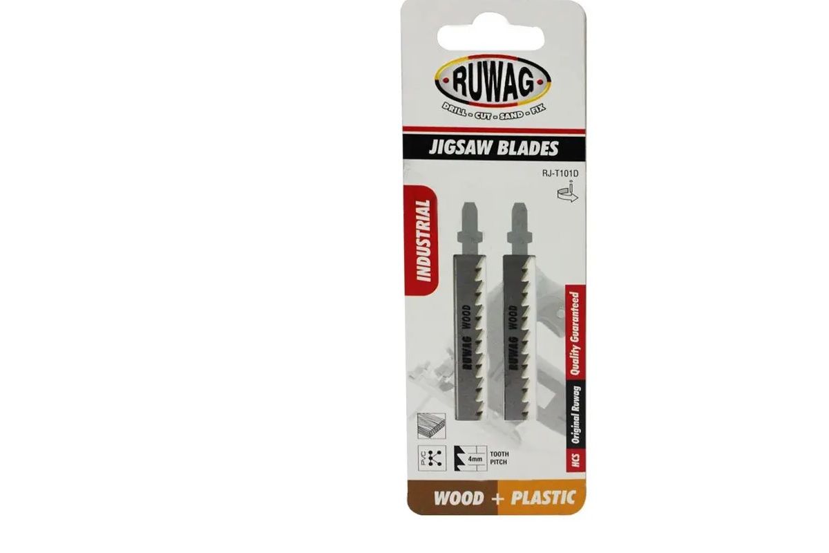 Jigsaw Blades, Wood & Plastic, Ruwag, RJ-T101D, 2 Pieces (4 pack) BY WOODLY