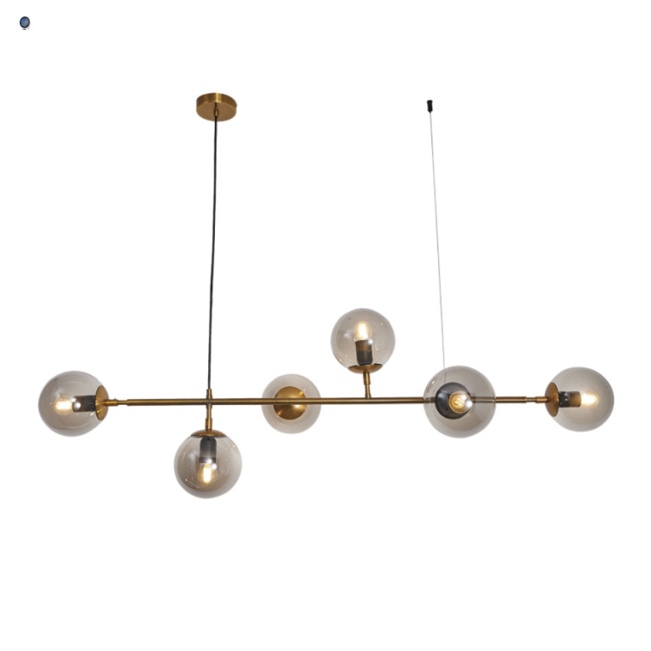 Satin Nickel Ceiling Fan with Solid Wood Blades (Walnut)