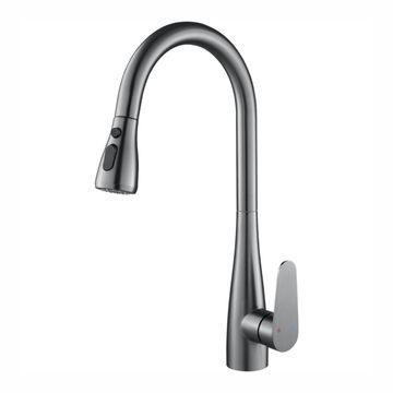 IFEEL Kitchen Sink Mixer Tap  Pull Out Faucet Gray 0618G