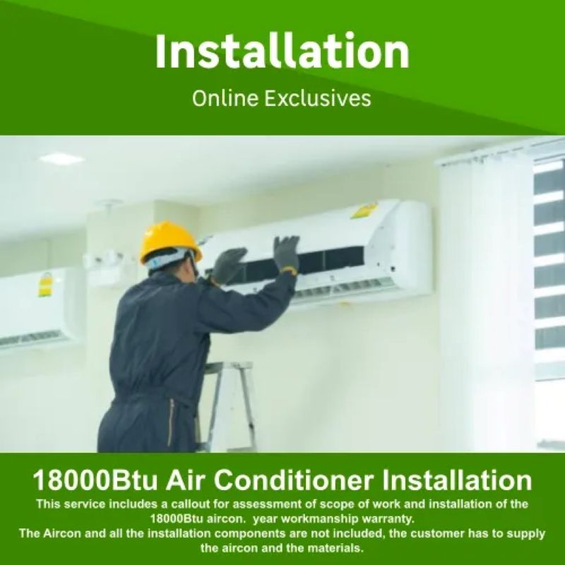 18000Btu Aircon Installation by Monyem Trading