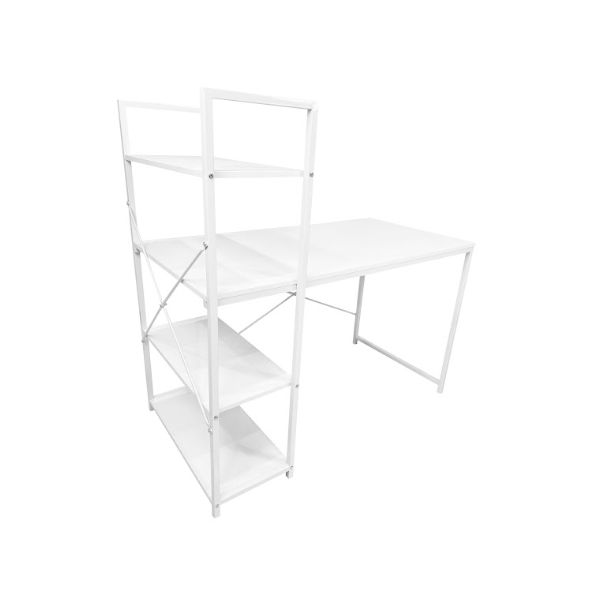 Zurich Bookshelf Desk (White)