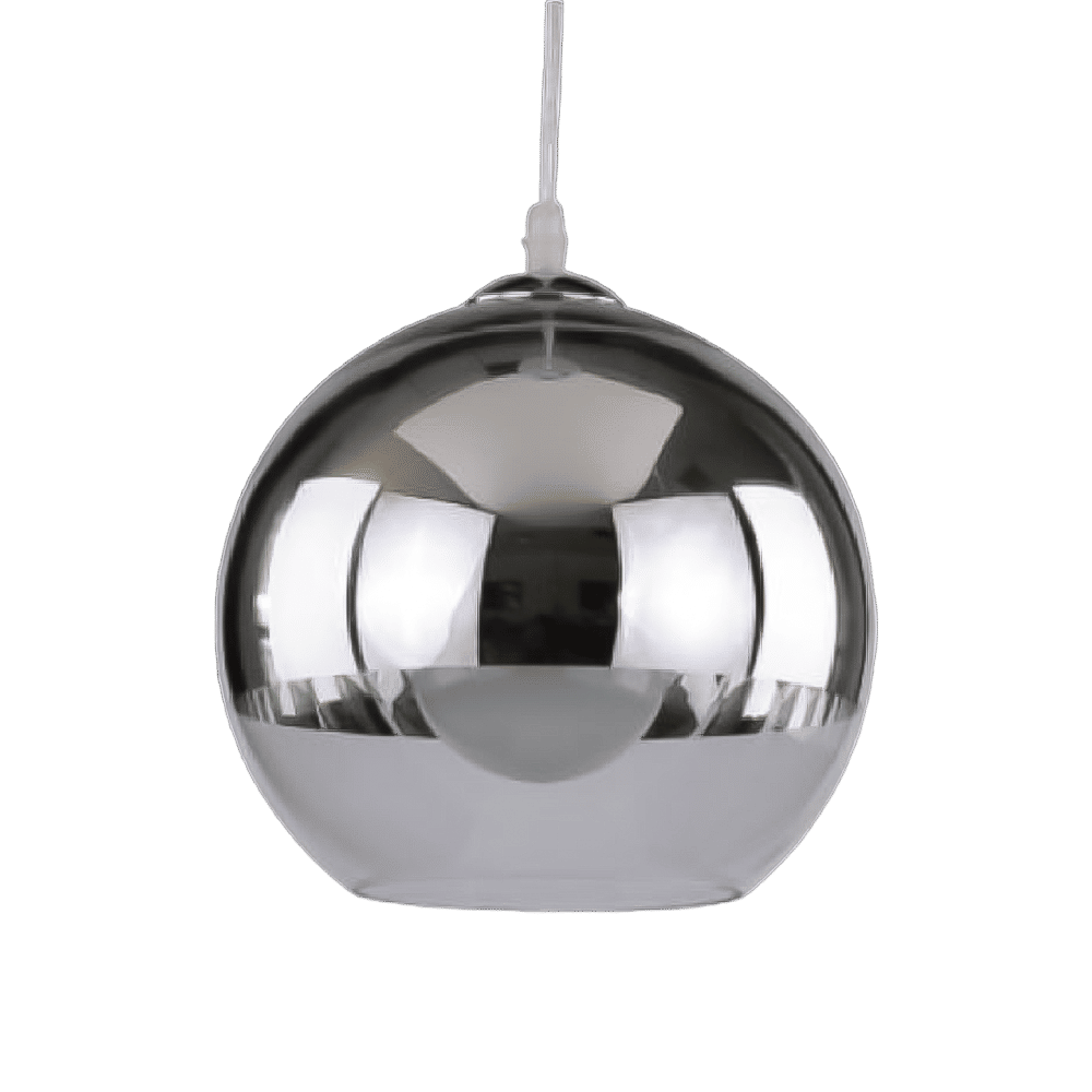 Pendant Lighting – Hollywood Glam Range – Glass And Chrome Bowl Shape