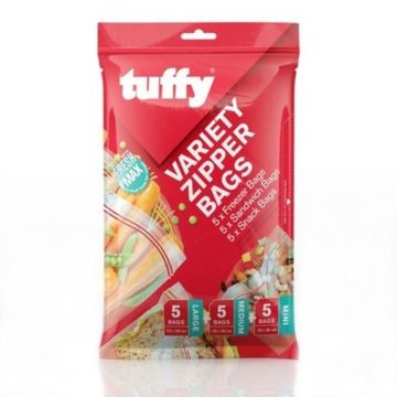 Tuffy - Variety Pack Zipper Bags 15's