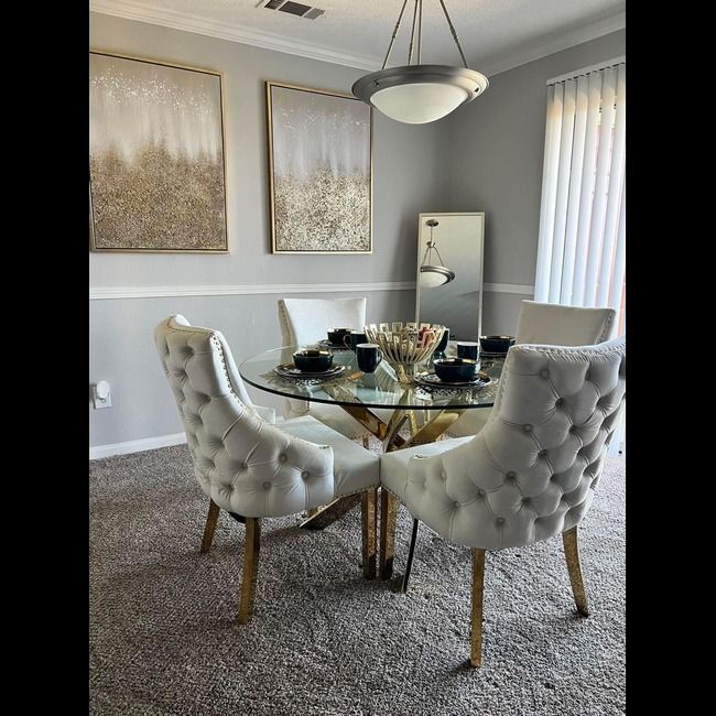 QandAHome Lulu 4 Seater Dining Set