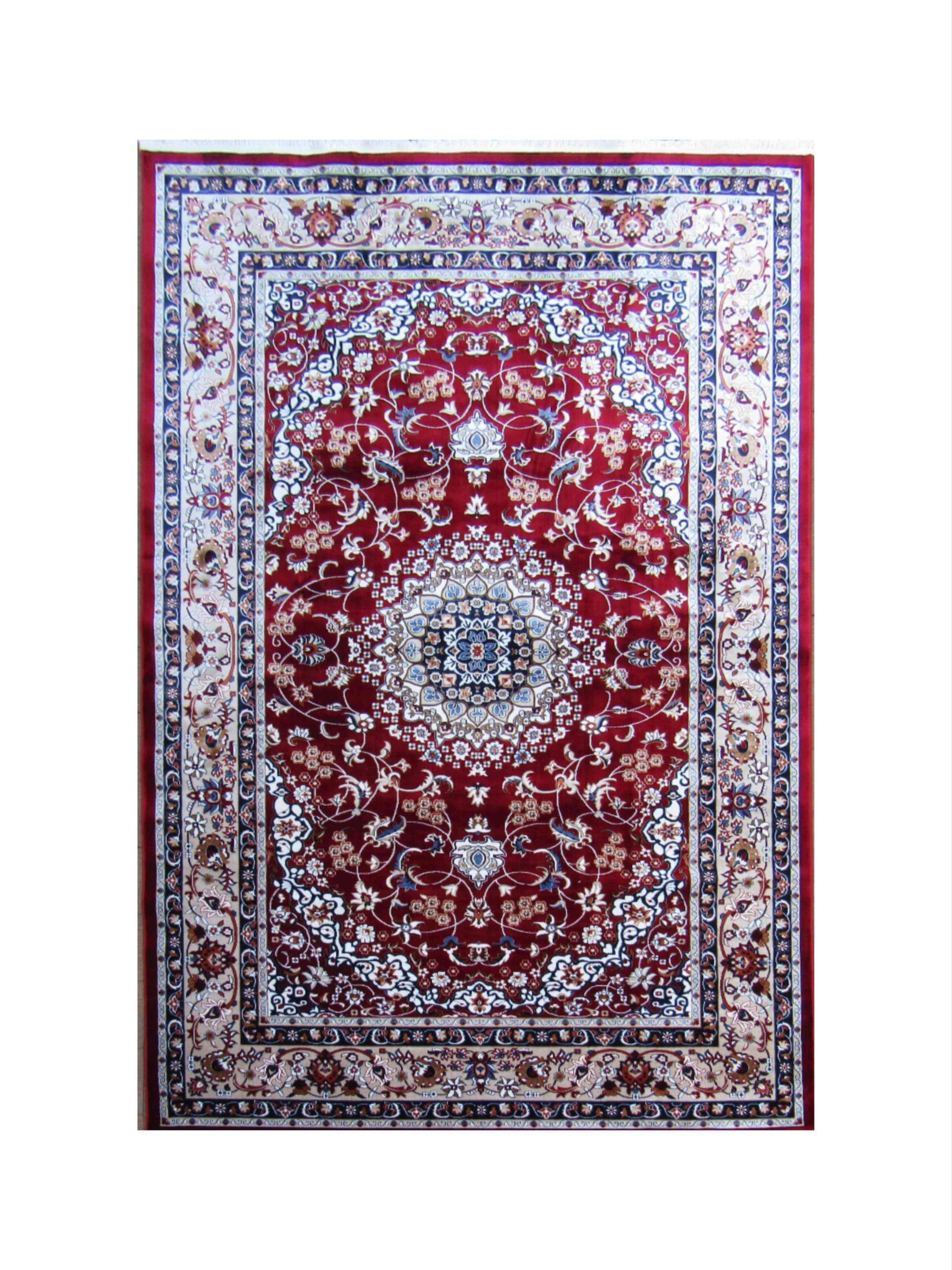 BK Carpets & Rugs -  Persian Inspired Medallion Rug  –  2m x 2,9m - Red  & White
