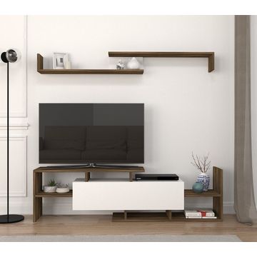 TV Unit Dream - White, Walnut