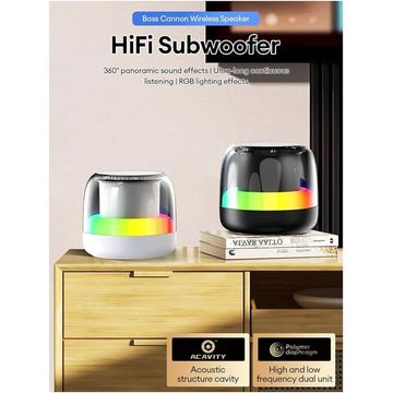 DZ-018 Portable Bluetooth Wireless Speaker with RGB Lighting