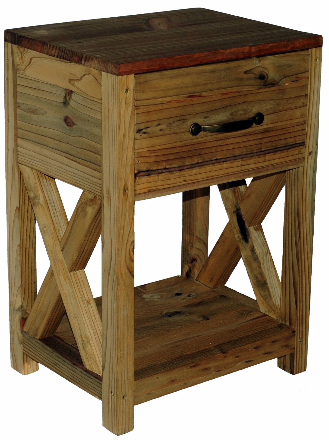 Roy Bedside Table / Pedestal / Nightstand from pine wood