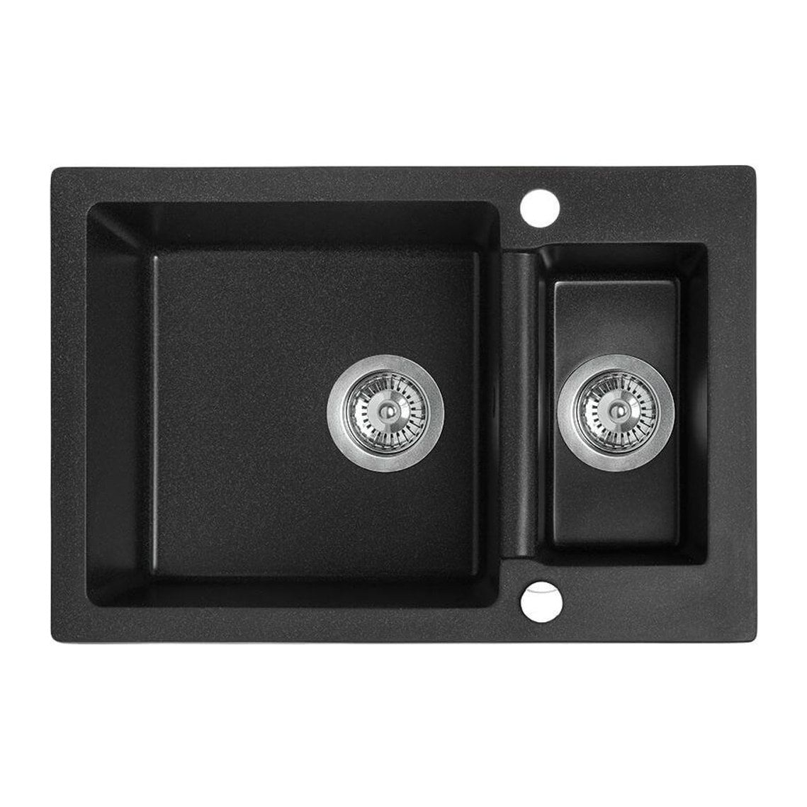 Laveo Celia 650 Granite Composite Kitchen Sink 1.5 Bowl - Black
