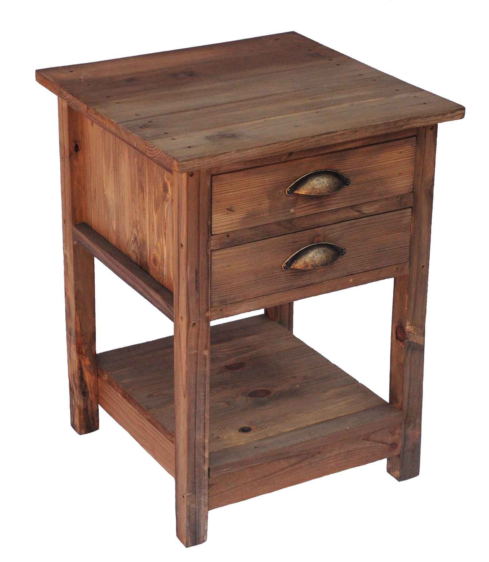 2 Drawer Bedside/Side Table/Pedestal/Nightstand crafted from Wood