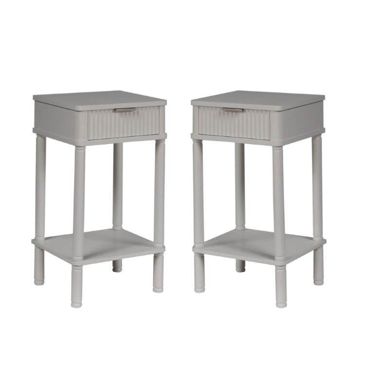 KC FURN Lonhill Beige Pedestal Set of 2