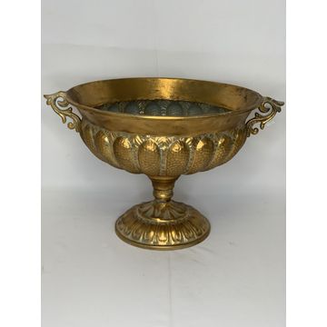 IRON VASE 59X48X38CM GOLD