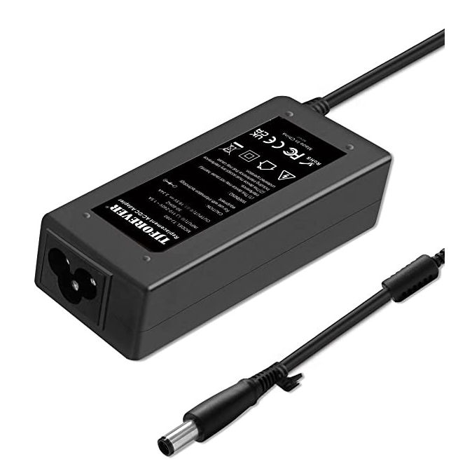 65W Laptop Charger Compatible with Dell Inspiron,Latitude,Vostro Power Supply Adapter (DC:7.4x5.0mm)