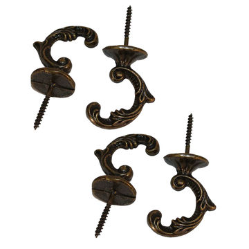 2 Pack Double Coat Hook, 2 pcs per pack