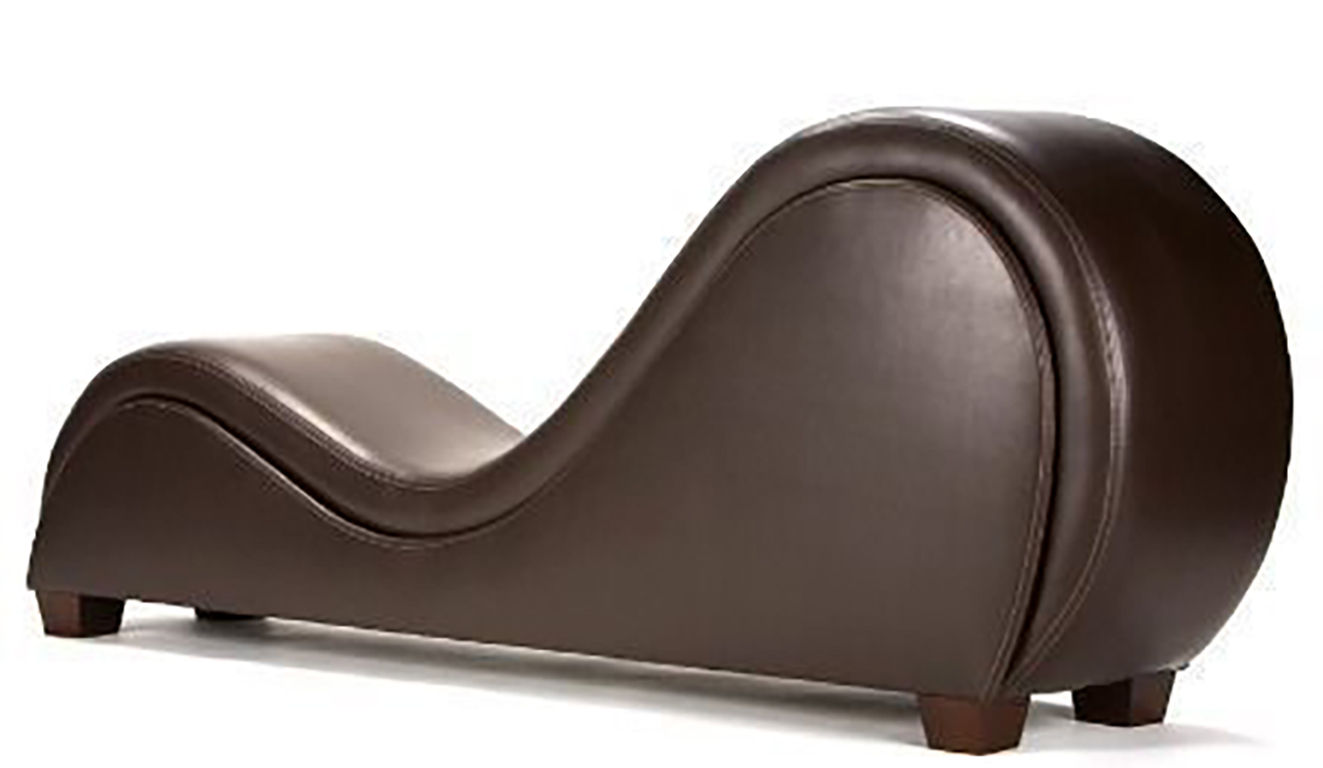 Hathor Leather Yoga Chair Relax Couch and Love Lounge Chair - Brown