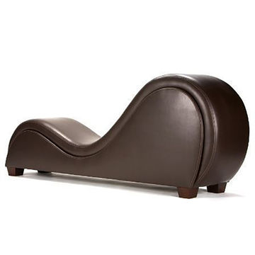 Hathor Leather Yoga Chair Relax Couch and Love Lounge Chair - Brown