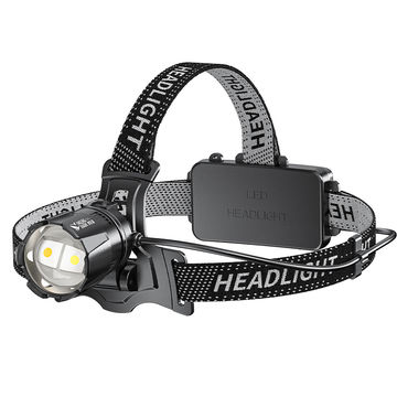 Smiling Shark TD8030 HeadLamp 8400 Lumens LED Headlight With Sensor Yellow White Light USB Rechargeable Zoomable Waterproof With Power Bank Function
