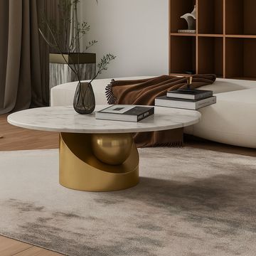 EFURN- Aura gold coffee table