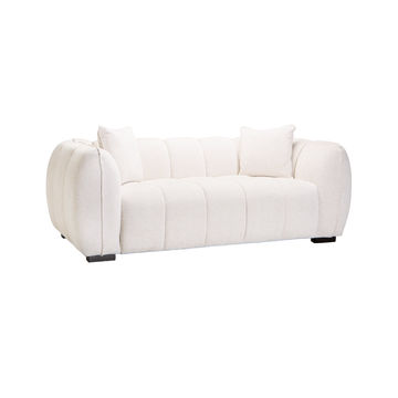 Vividitto - Jacottet Fabric 2 Seater Couch - Oatmeal