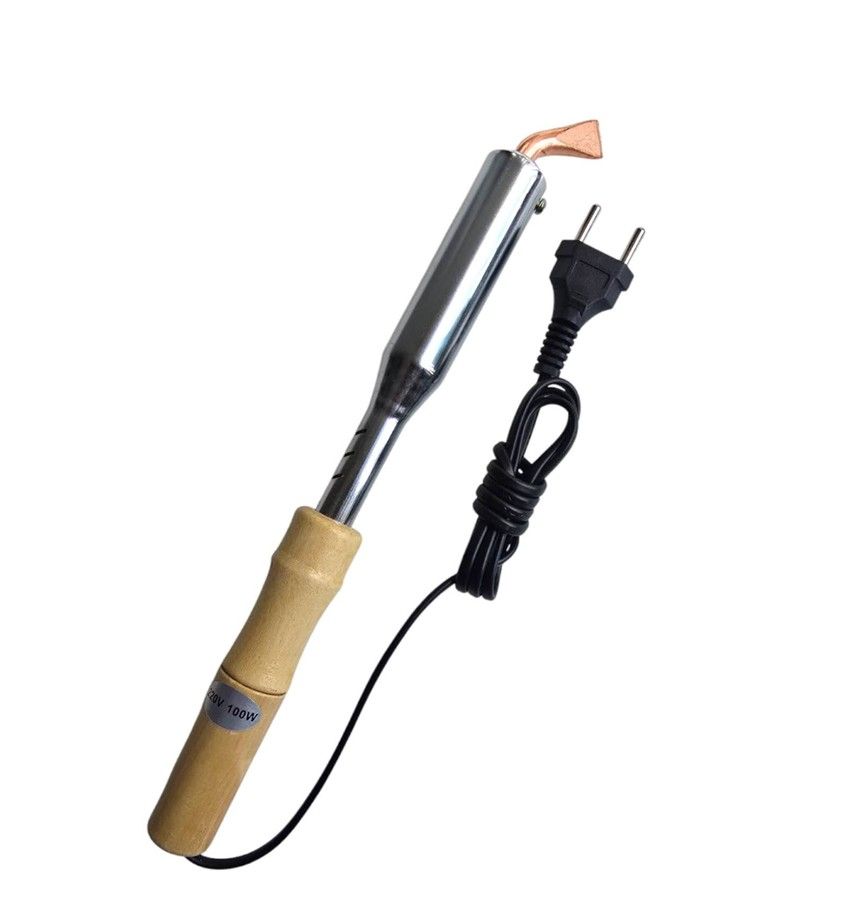 100W Soldering Iron - Wooden Handle 220V - Copper Tip