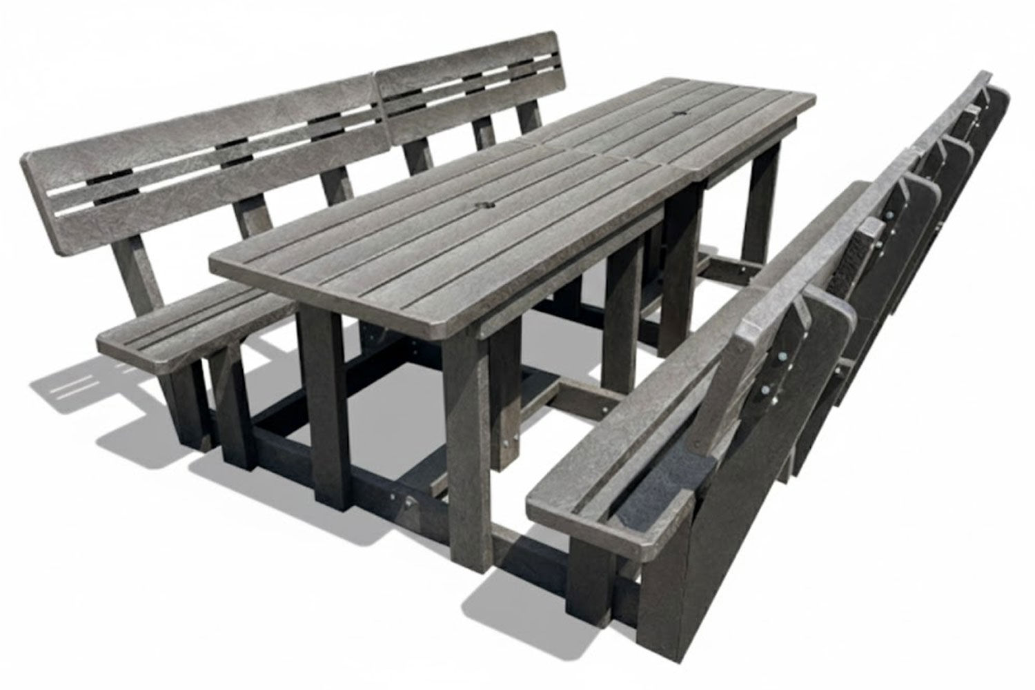 Recycled Plastic Picnic 2 piece set 8-Seater XL Plus Backs