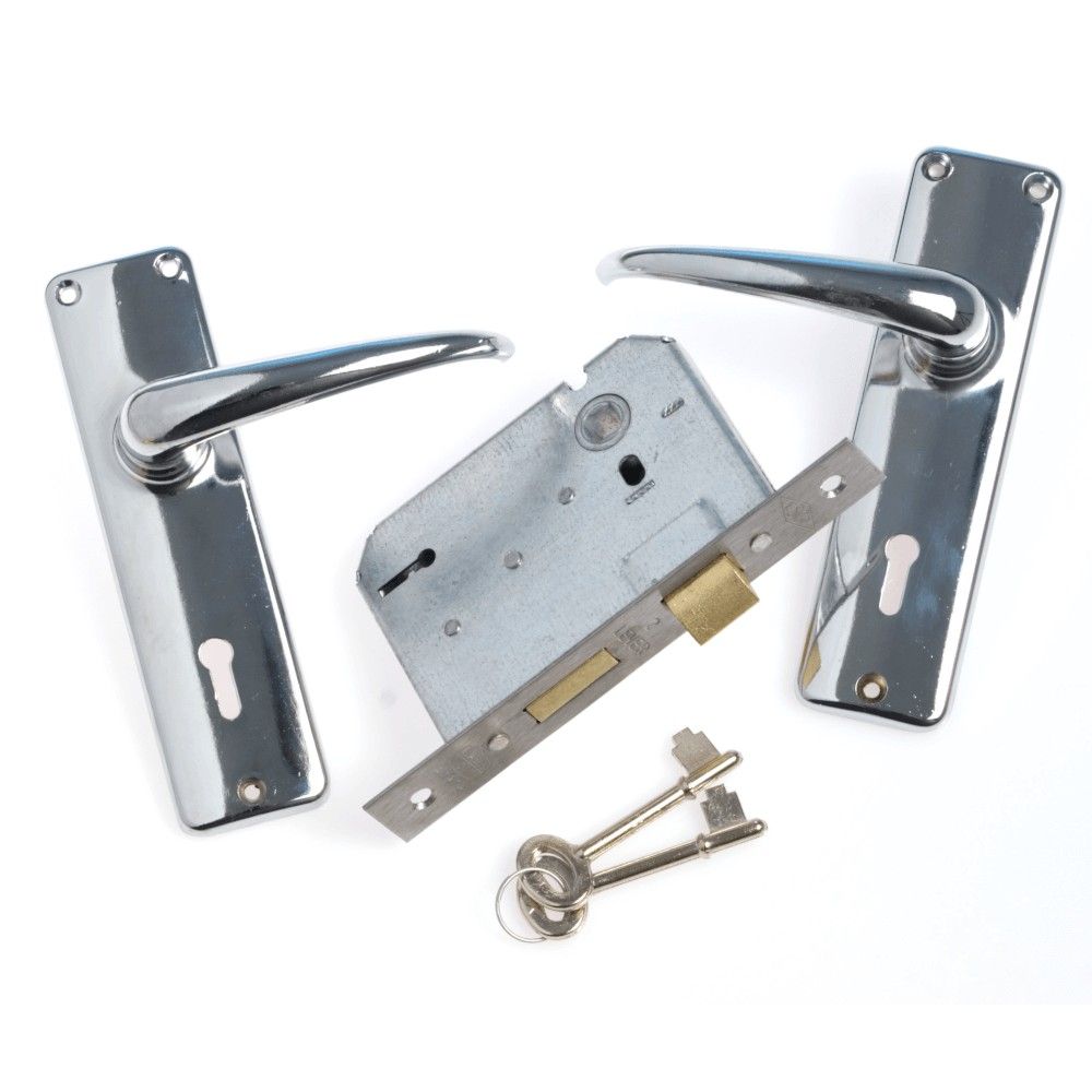 3 Lever Contractor Silver SABS Mortise Lockset