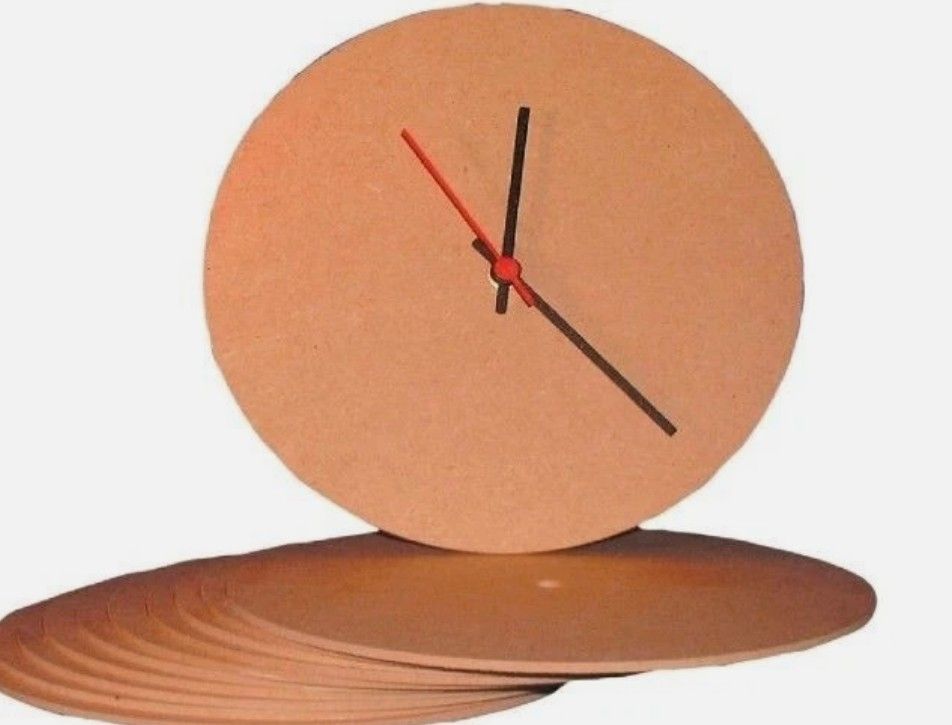 Haberdashery Wholesale Blank MDF Round Clock Face - Single