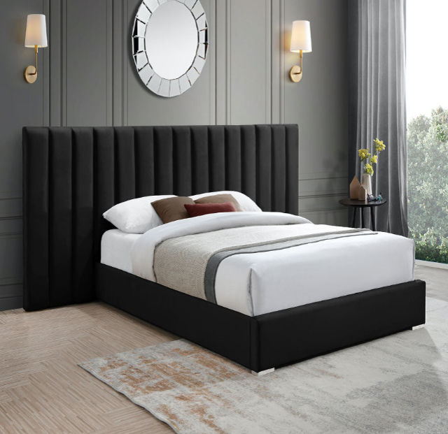 Sephora Sleigh Bed Double -Black