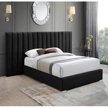 Sephora Sleigh Bed Double -Black