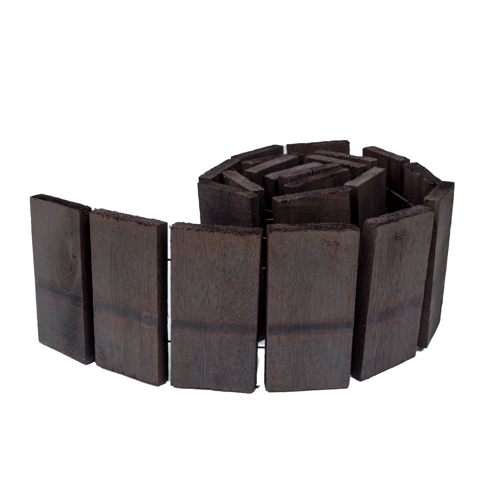 Wooden Square Log Roll  1800 x 150 x 12mm Black