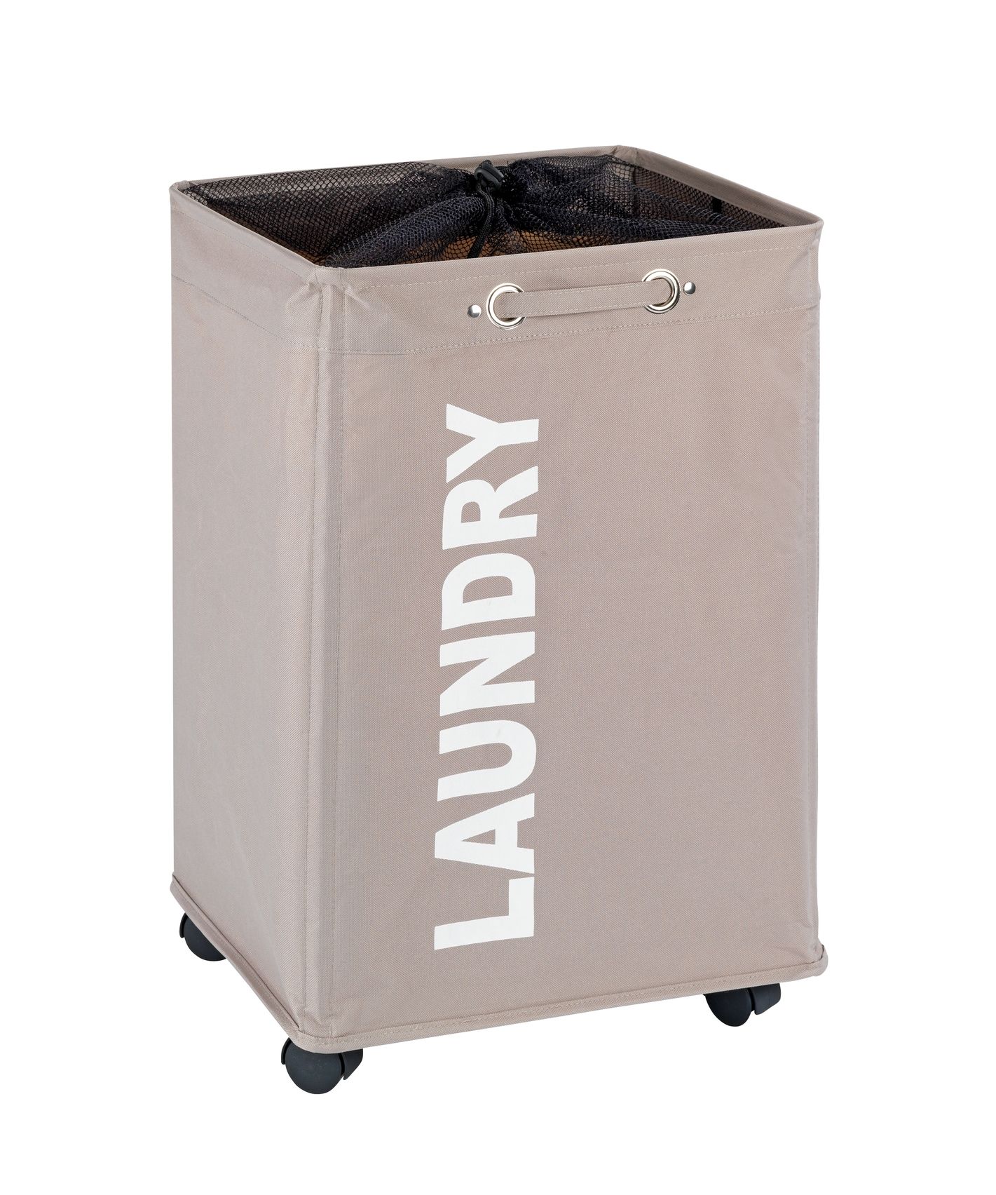 LAUNDRY BASKET 79L - QUADRO RANGE - TAUPE