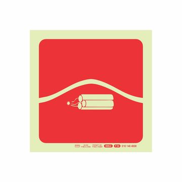 Photoluminescent 190mm Safety Sign F34 Bomb Bag