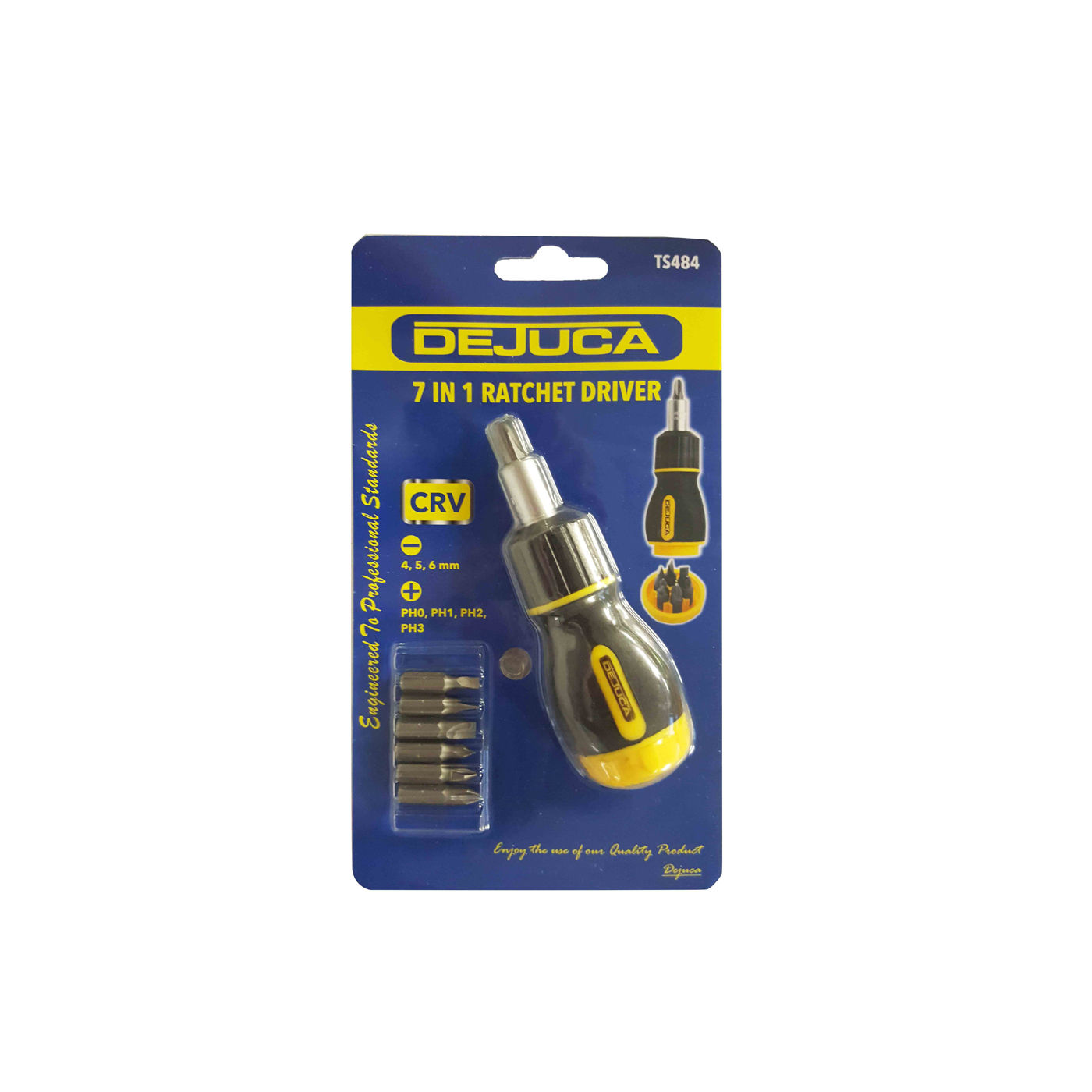 Dejuca - Ratchet Driver - 7 in 1 - 5 Pack
