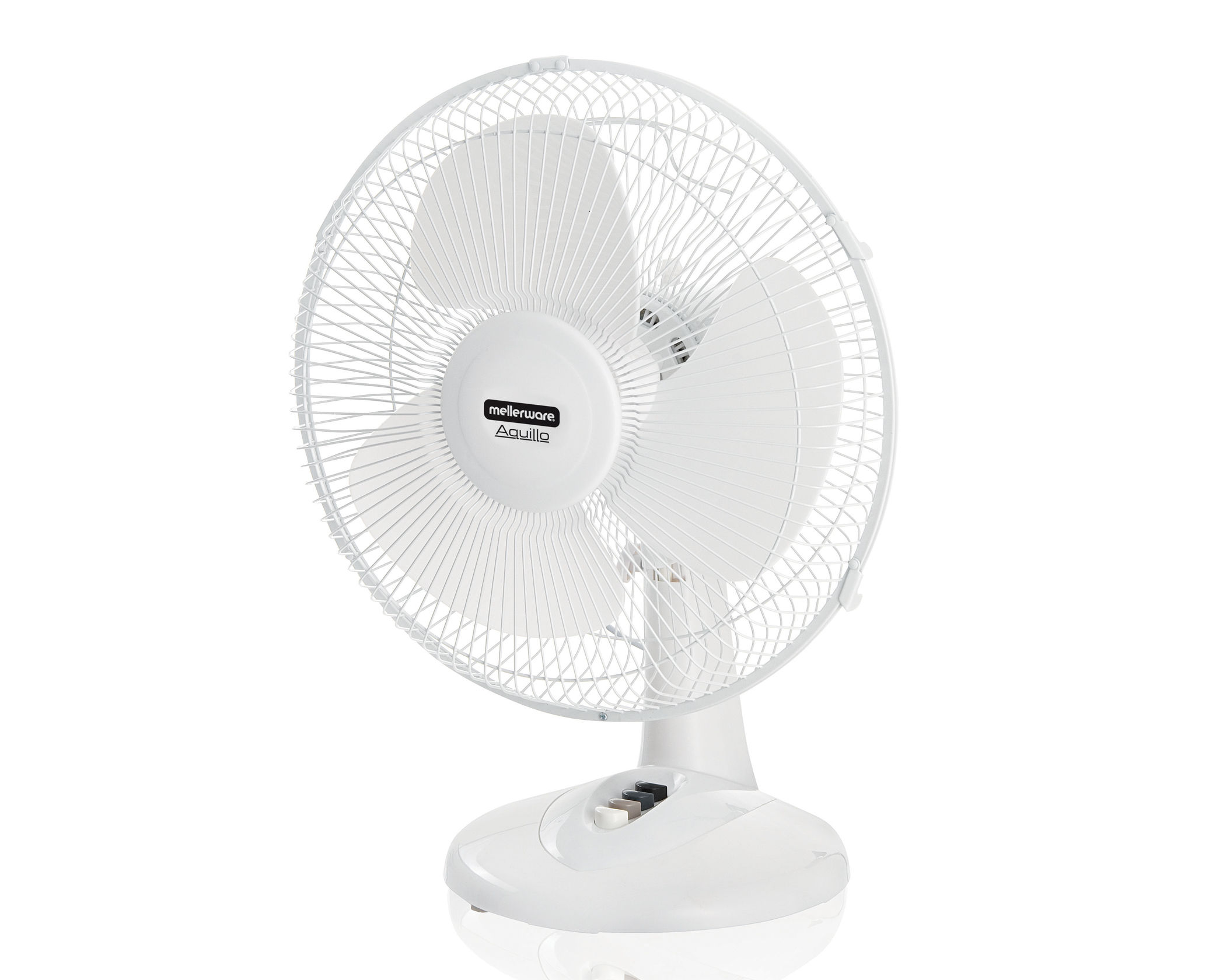 Mellerware Fan Desktop Plastic White 30cm 40W 