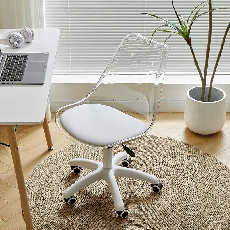 EFURN- Lumi Clearview White Office chair