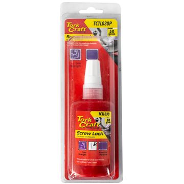 Screw Lock Low Strength For Small Sized Threads - Purple - 50G (Carded